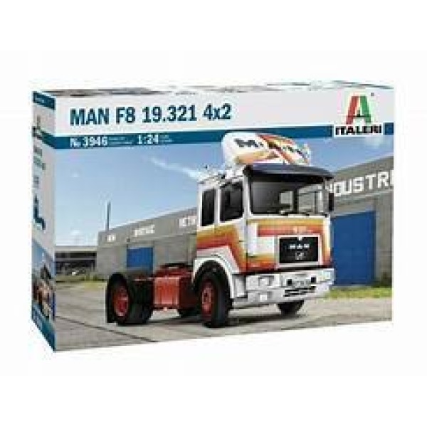 Italeri 3946 MAN - 19.321 F8 Turbo Tractor Truck 2-ASSI 1975 1/24