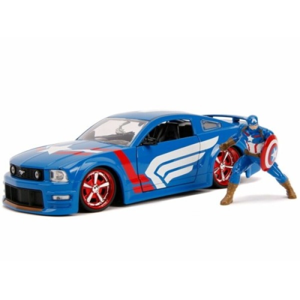 Captain America 2006 Ford Mustang GT with Figure 1/24