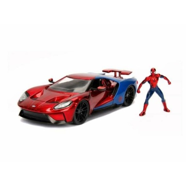 Spiderman Figure & 2017 Ford GT 1/24