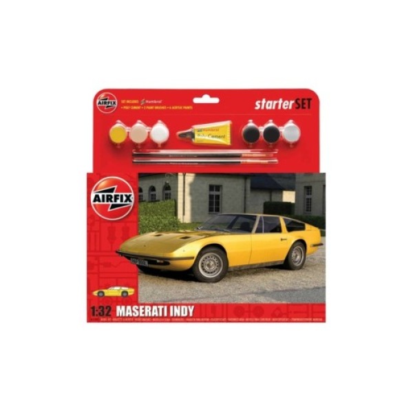 Airfix Maserati Indy Large Starter Set  1/32 Scale    Plastic Kit