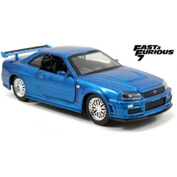 Fast & Furious 2002 Nissan Skyline GTR R34 Blue 1/32 Scale ...