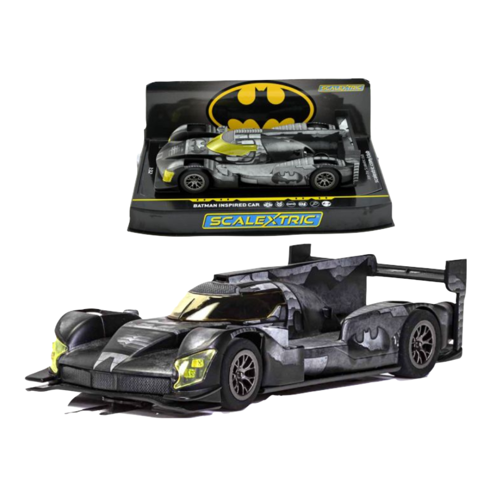 Scalextric DC Comics Batman's Batmobile 1:32 Limited Edition Slot Race Car  C4140 Black, Grey