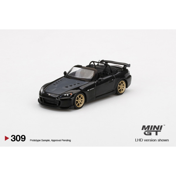 Mini GT MGT00309-R - Honda S2000 (AP2) MUGEN Berlina Black  - 1/64 Scale - Image 2