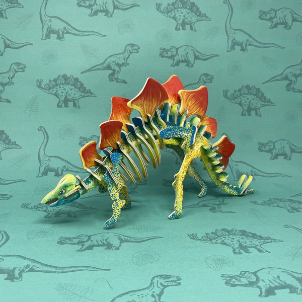 Toyway TWW4106 - Stegosaurus 3D Wooden Puzzle - Image 3