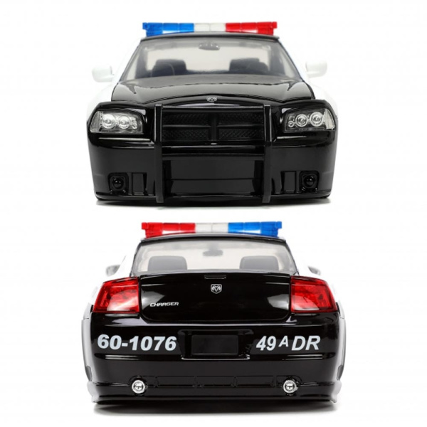 Jada Fast & Furious 2006 Dodge Charger Police Car 1/24 - Image 2