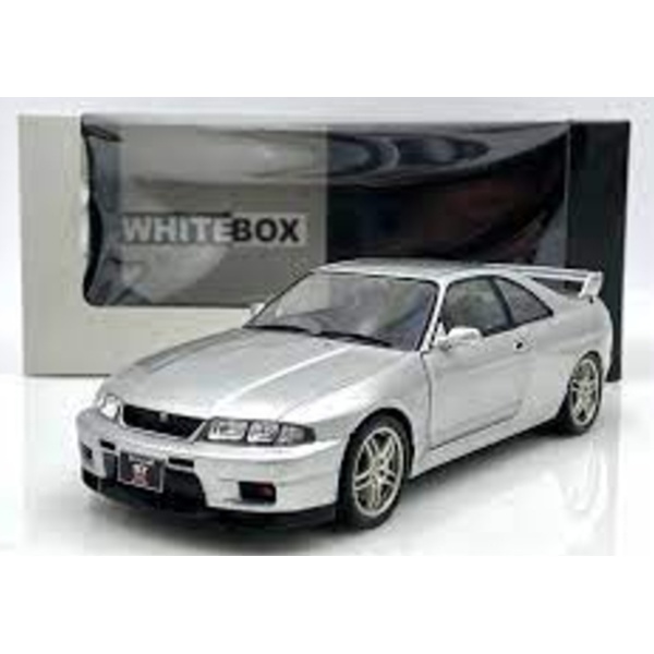 WhiteBox Nissan Skyline GT-R (R33) Silver 1/24