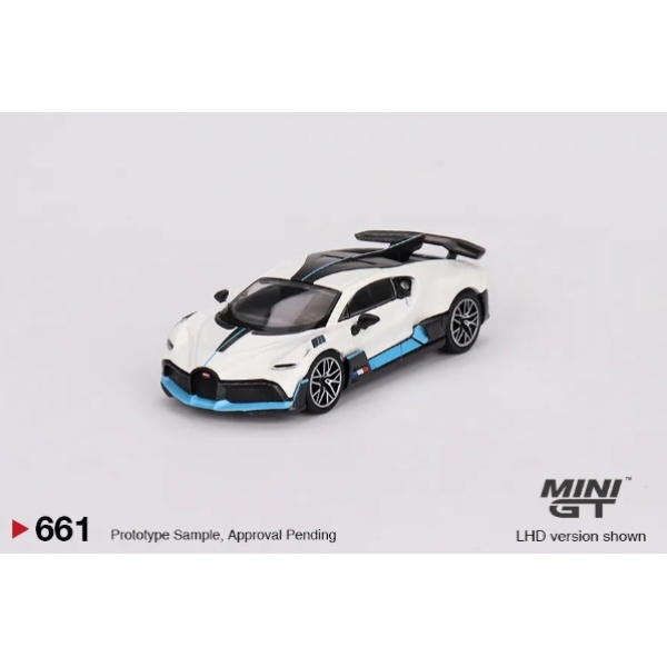 Mini GT Bugatti Divo White LHD 1/64